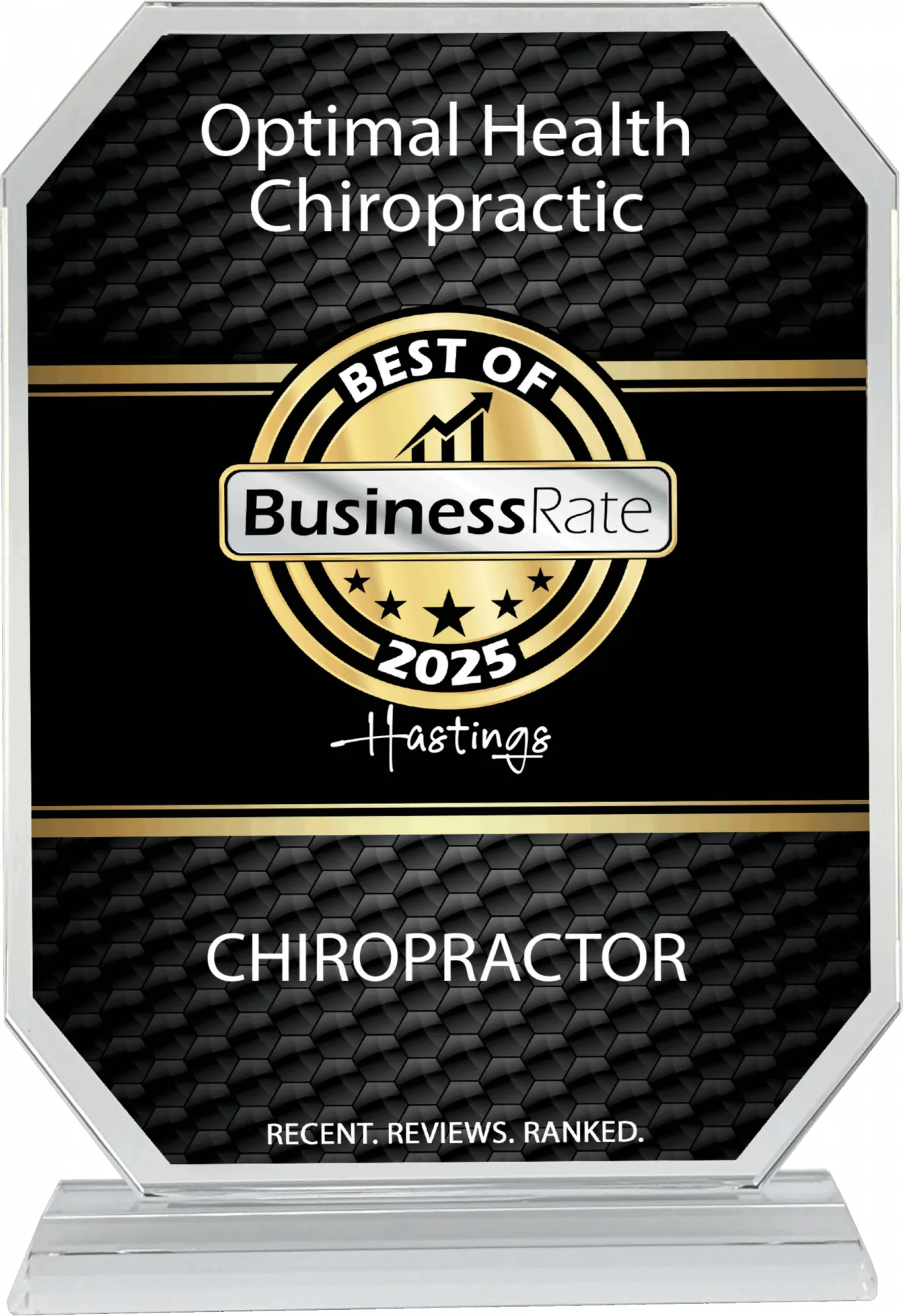 2025 - Best Chiropractor Award - Optimal Health Chiropractic - Hastings, Minnesota